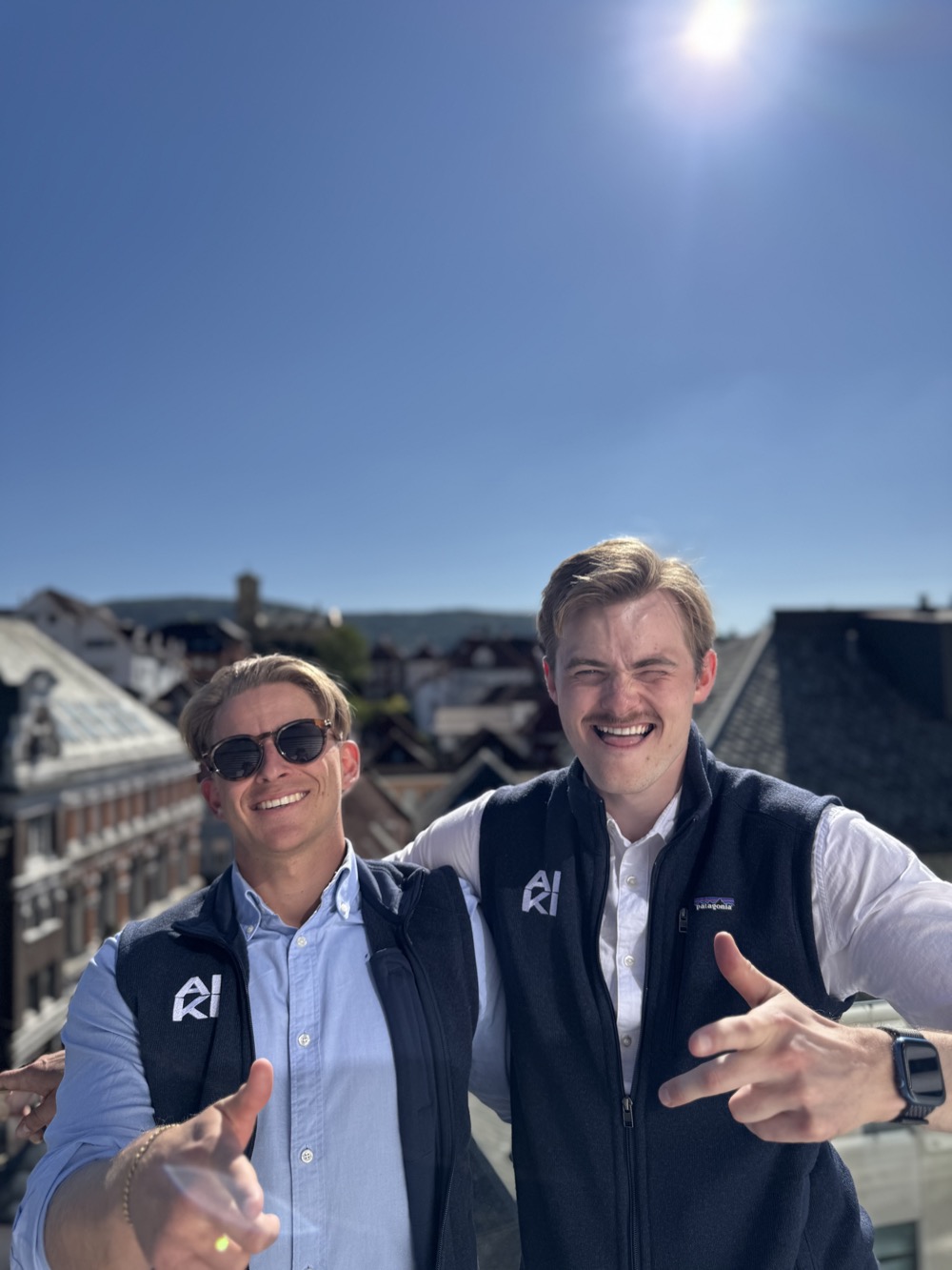 Amund og Martin, grunnleggerne av AIKI, i Kristiansand